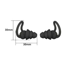 Three-Layer Noise Cancelling, Swimming + Surfing Ear Plug Protection Set