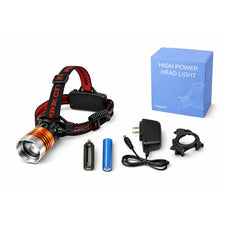 Ultra-Powerful Headlamp with Adjustable Zoom Lens